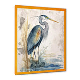 Heron By The Waterside Watercolour I