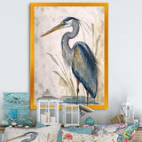 Heron By The Waterside Watercolour II