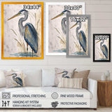 Heron By The Waterside Watercolour II