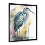 Heron By The Waterside Watercolour III