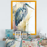 Heron By The Waterside Watercolour III