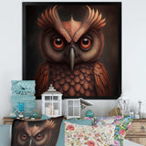 Wise Owl In Earth Tones II