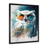 Cool White Owl With Funky Sunglasses II