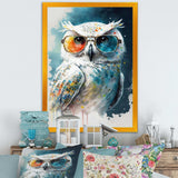 Cool White Owl With Funky Sunglasses II