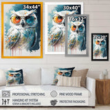 Cool White Owl With Funky Sunglasses II