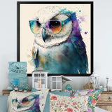 Cool White Owl With Funky Sunglasses III