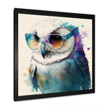 Cool White Owl With Funky Sunglasses III