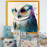 Cool White Owl With Funky Sunglasses III