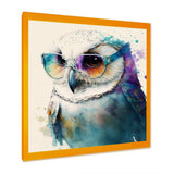 Cool White Owl With Funky Sunglasses III