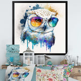 Cool White Owl With Funky Sunglasses IV