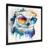 Cool White Owl With Funky Sunglasses IV