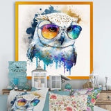 Cool White Owl With Funky Sunglasses IV