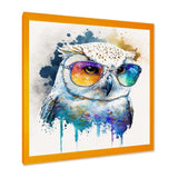 Cool White Owl With Funky Sunglasses IV