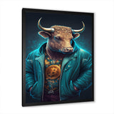 Fancy Bitcoin Bull With Bitcoin Chain I