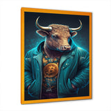 Fancy Bitcoin Bull With Bitcoin Chain I