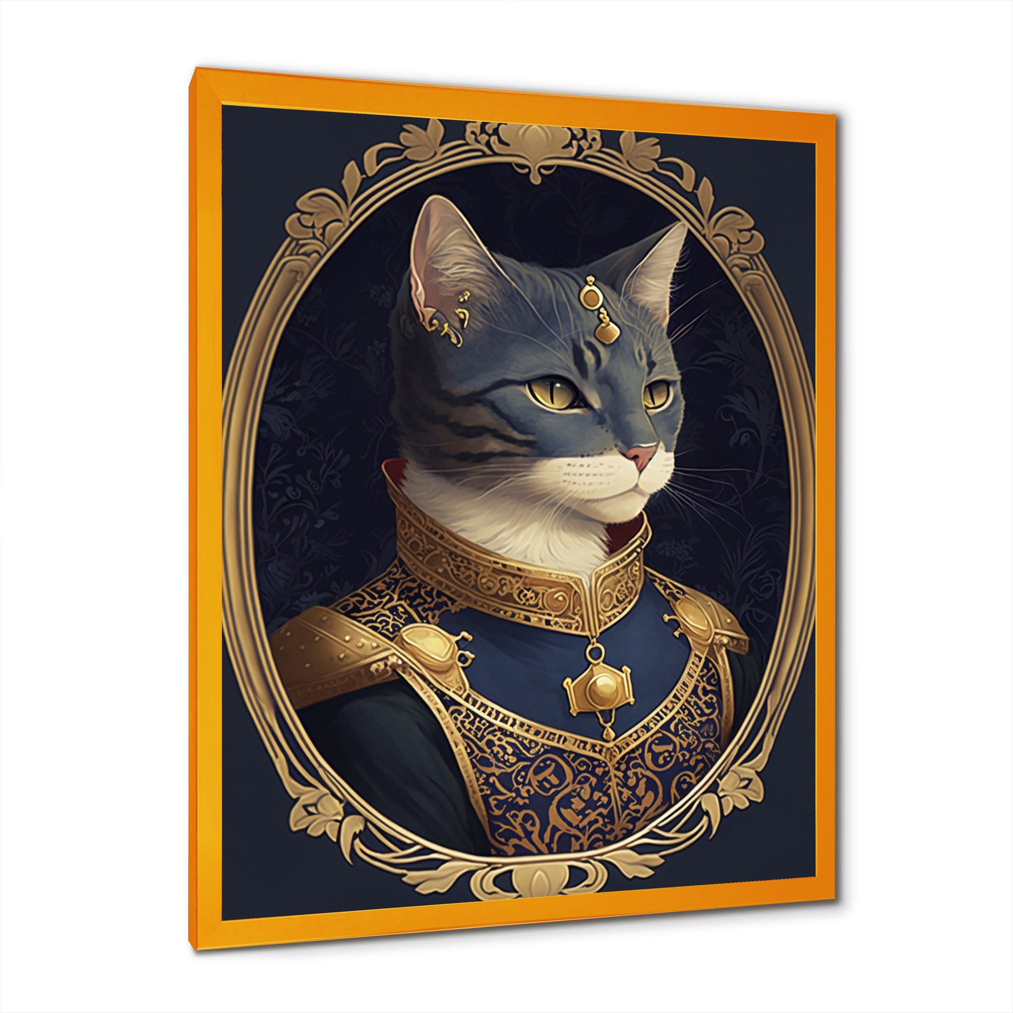 Portrait Of A Royal Blue Cat Prince I