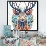 Wild Buck In Blue And Brown