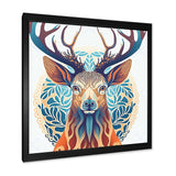 Wild Buck In Blue And Brown