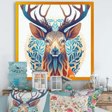 Wild Buck In Blue And Brown