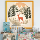 Majestic Deer In The Winter Woods I