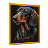 Dachshund On Black I