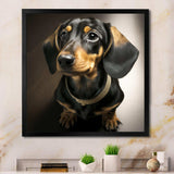 Portrait Of A Black Glam Dachshund I