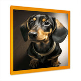 Portrait Of A Black Glam Dachshund I