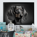 Portrait Of A Black Dachshund I