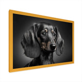 Portrait Of A Black Dachshund I