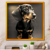 Cute Daschund Portrait