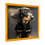 Cute Daschund Portrait