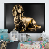 Golden Glam Dachshund I