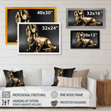 Golden Glam Dachshund I