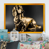 Golden Glam Dachshund I