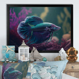 Magnificent Bettafish In Shades Of Blue And Purple I