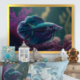 Magnificent Bettafish In Shades Of Blue And Purple I