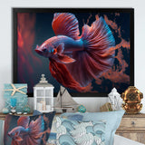 Magnificent Bettafish In Shades Of Blue And Purple II