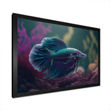 Magnificent Bettafish In Shades Of Blue And Purple VI