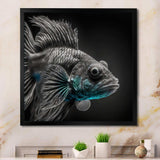 Mysterious Tropical Blue Fish In Tones Of Blue II