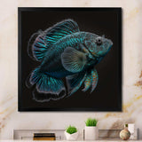 Mysterious Tropical Blue Fish In Tones Of Blue III