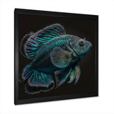 Mysterious Tropical Blue Fish In Tones Of Blue III