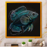 Mysterious Tropical Blue Fish In Tones Of Blue III