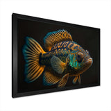 Tropical Blue Fish In Shades Of Blue And Orange II