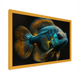 Tropical Blue Fish In Shades Of Blue And Orange I