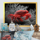 Red Deepsea Crab In Red And Black I