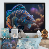 Beautiful Mandarin Fish In Shades Of Blue I