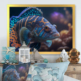 Beautiful Mandarin Fish In Shades Of Blue I