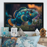 Beautiful Mandarin Fish In Shades Of Blue II