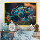 Beautiful Mandarin Fish In Shades Of Blue II