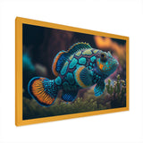 Beautiful Mandarin Fish In Shades Of Blue II